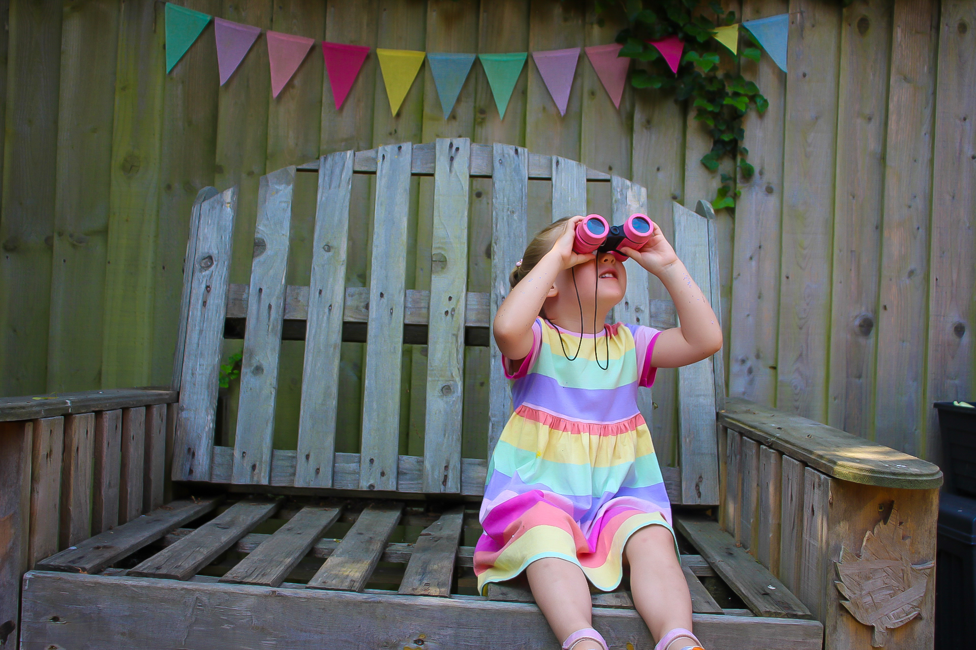 Preschool children taking part in outdoor learning